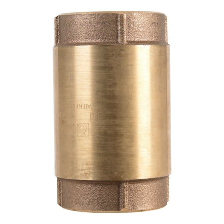 B & K Campbell 2 in. D FNPT x FNPT Red Brass Spring Loaded Check Valve CV-8TLF